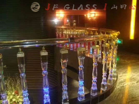 Balaustrada de brilho terapêutica K9 Crystal Glass Pillars