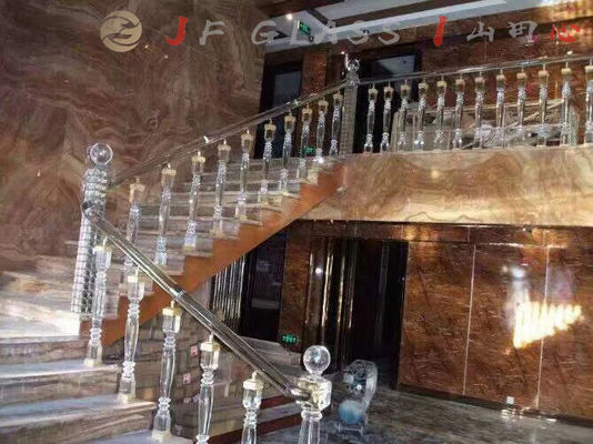 Balaustrada de brilho terapêutica K9 Crystal Glass Pillars
