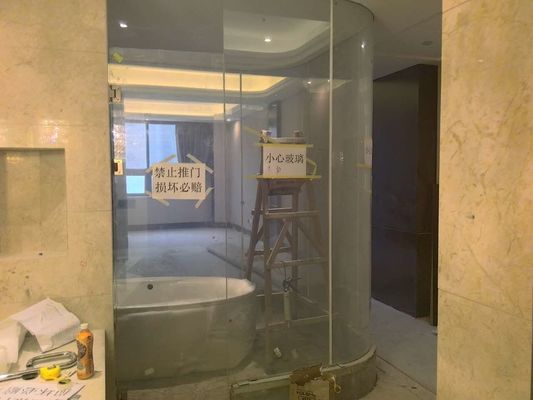 Vidro de segurança avaliado moderado do fogo EI60 monolítico de aço fixo