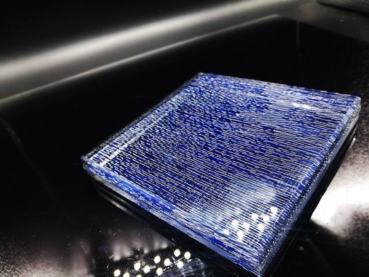 Nenhum vidro laminado decorativo da janela 15mm Pvb das bolhas auto