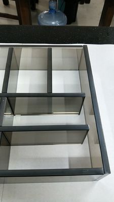Caixa de vidro dos ofícios de Humidor Tempered Stained do organizador da composição