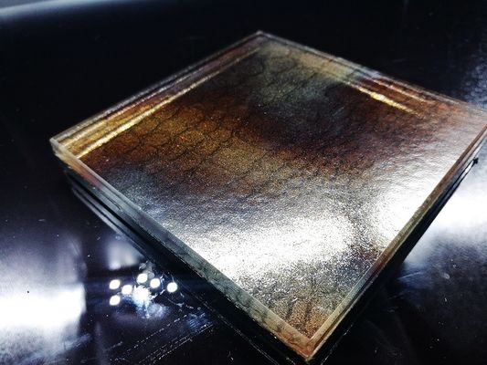 O âmbar resistente 6.5mm do revestimento da abrasão laminou a rede de arame de vidro