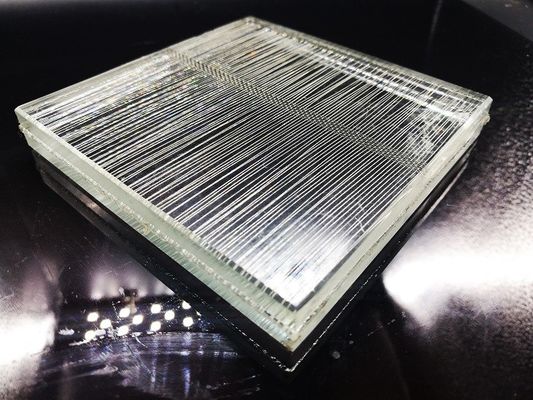 O âmbar resistente 6.5mm do revestimento da abrasão laminou a rede de arame de vidro