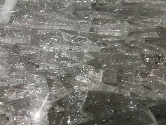 Tijolos resistentes do bloco de vidro do gelo dos estalidos 4x8 20mm da fachada