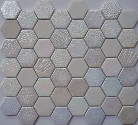 Tijolos de vidro retangulares resistentes do mosaico 4x4 4mm da temperatura