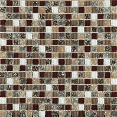 Tijolos de vidro retangulares resistentes do mosaico 4x4 4mm da temperatura