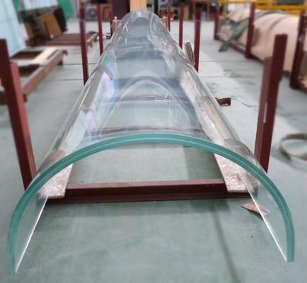 Resistente da carga moderado   precisão Bent Glass For Window de 6mm