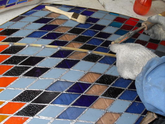 Painéis 20mm Leaded claros embutidos brilhantes endurecidos do vitral