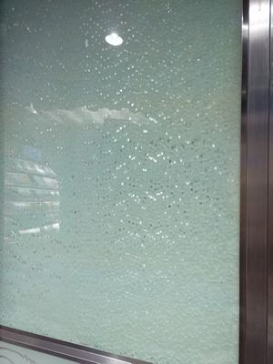 Tijolos contínuos do bloco de vidro do cristal 190X190mm 12mm com armação de aço