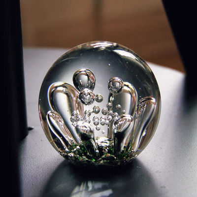 Bola de vidro da bolha da bacia 15MM da fantasia da peça central do presente de casamento