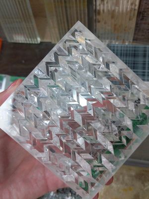 Para-brisa Crystal Acrylic Glass dos filmes do PVC do brilho do resíduo metálico de SGCC