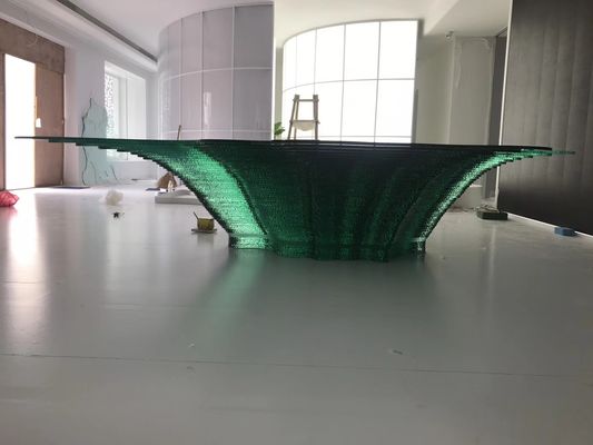 Fogo - vidro dado forma irregular monolítico das artes finalas resistentes