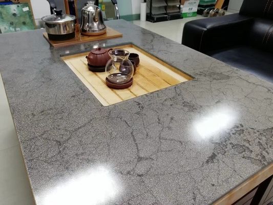 Grey Tabletop Toughened Multilayer Fabric laminou os painéis de vidro