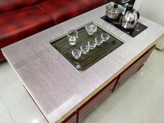 Grey Tabletop Toughened Multilayer Fabric laminou os painéis de vidro
