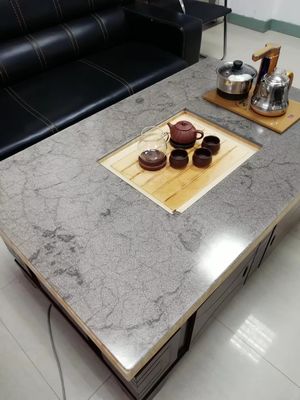Grey Tabletop Toughened Multilayer Fabric laminou os painéis de vidro