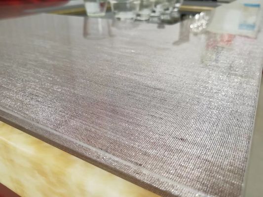 Grey Tabletop Toughened Multilayer Fabric laminou os painéis de vidro