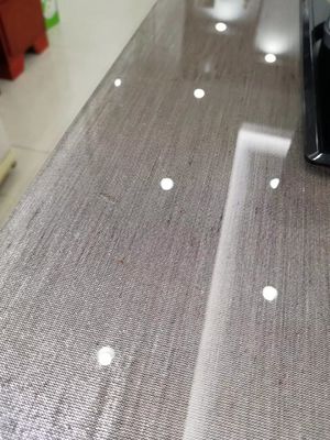 Grey Tabletop Toughened Multilayer Fabric laminou os painéis de vidro