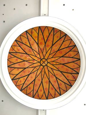 O teto 12mm Scratchproof alaranjado coloriu os painéis de vidro