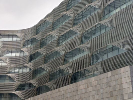 O círculo afia a rede de arame irregular 0.38MM laminou os painéis de vidro