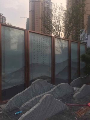 A tela exterior endureceu o vidro laminado decorativo de 3mm
