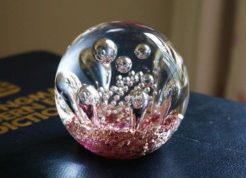Bola de vidro da bolha da bacia 15MM da fantasia da peça central do presente de casamento