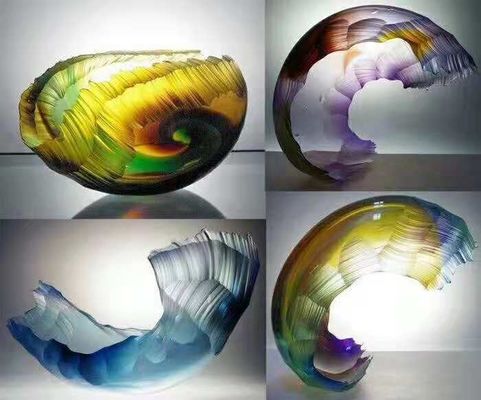 Onda luminosa clara Crystal Award da decoração interna colorida