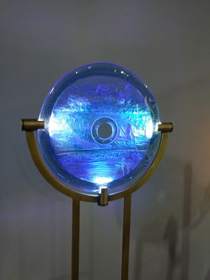 A desparafinagem 3D Liuli coloriu Crystal Glasses With Lighting