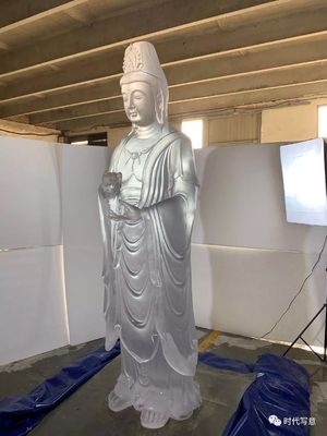Buda de cinzeladura tradicional decorativa Liu Li Glass Art