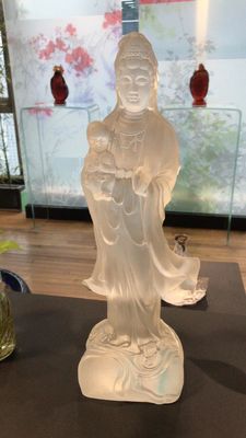 Buda de cinzeladura tradicional decorativa Liu Li Glass Art