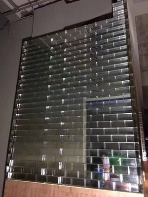 A parede do assoalho da isolação térmica 2 polegadas entrelaça telhas claras do tijolo de vidro