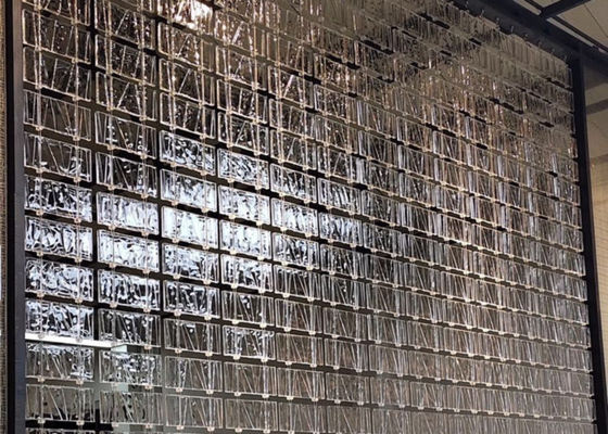 A parede do assoalho da isolação térmica 2 polegadas entrelaça telhas claras do tijolo de vidro