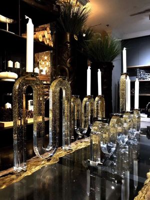 Multiarm excelente decorativo   K9 Crystal Candle Holder