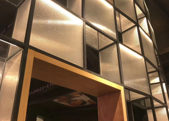 Vidro fundido decorativo abstrato ultra claro de 4mm Shopfronts