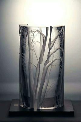 Cristais ISO9001 decorativos gravados arte finala cinzelados internos