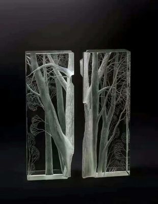Projeto gráfico 3D 5mm cinzelados claros SGCC Crystal Acrylic Glass