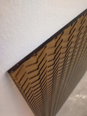 Corte contemporâneo modelado de 6mm para medir o vidro